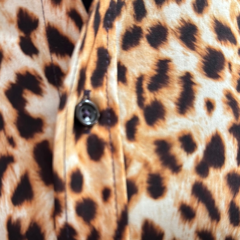 Society Of Threads Leopard Print Dress Shirt - Picture 4 of 4